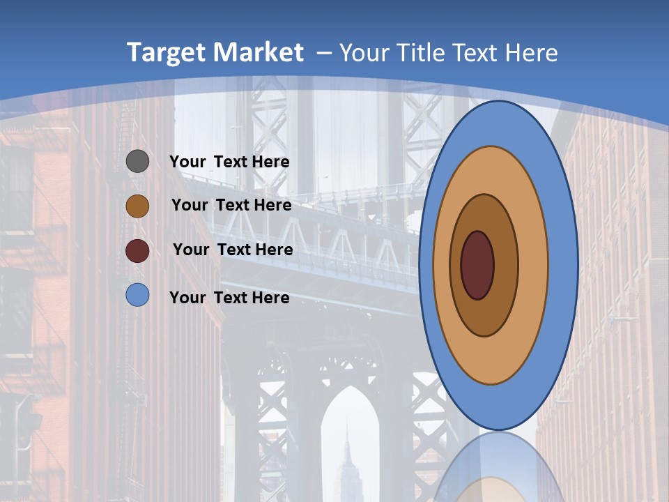 A City With A Bridge In The Background PowerPoint Template