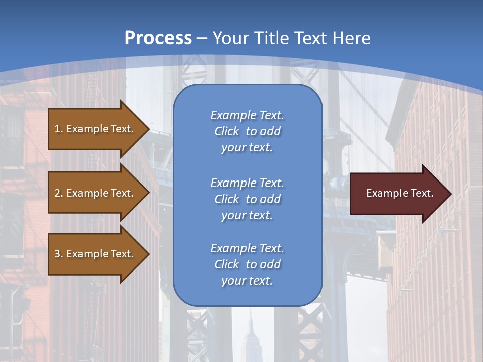 A City With A Bridge In The Background PowerPoint Template