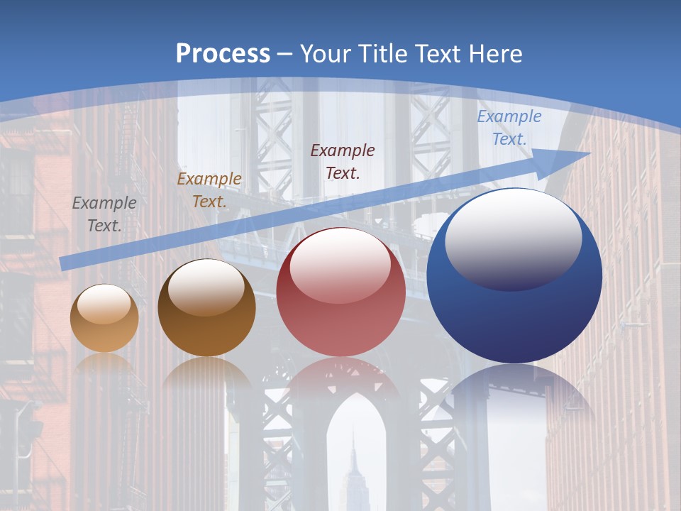 A City With A Bridge In The Background PowerPoint Template