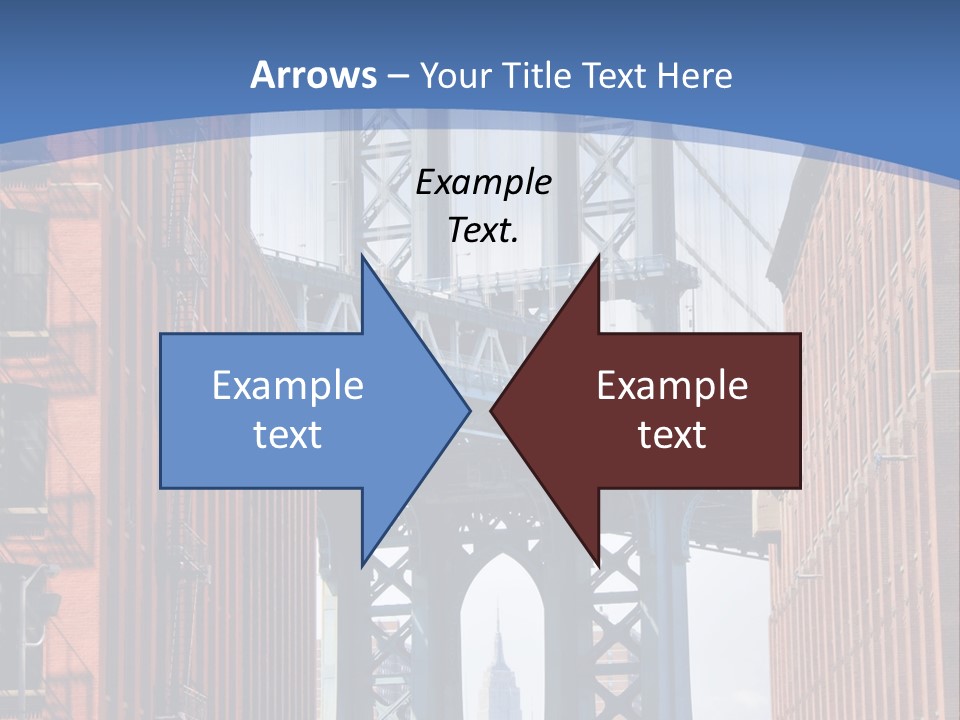 A City With A Bridge In The Background PowerPoint Template
