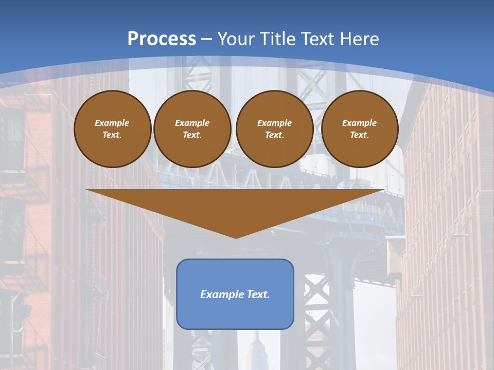 A City With A Bridge In The Background PowerPoint Template