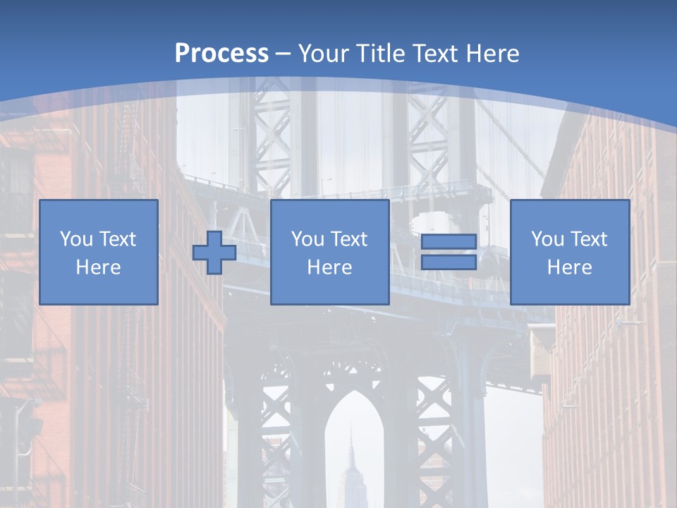 A City With A Bridge In The Background PowerPoint Template