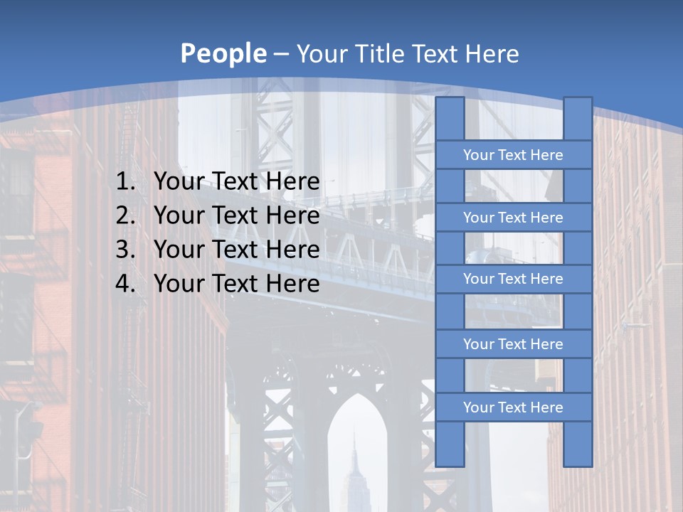 A City With A Bridge In The Background PowerPoint Template