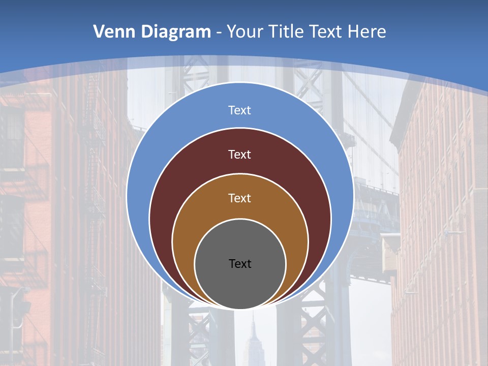 A City With A Bridge In The Background PowerPoint Template