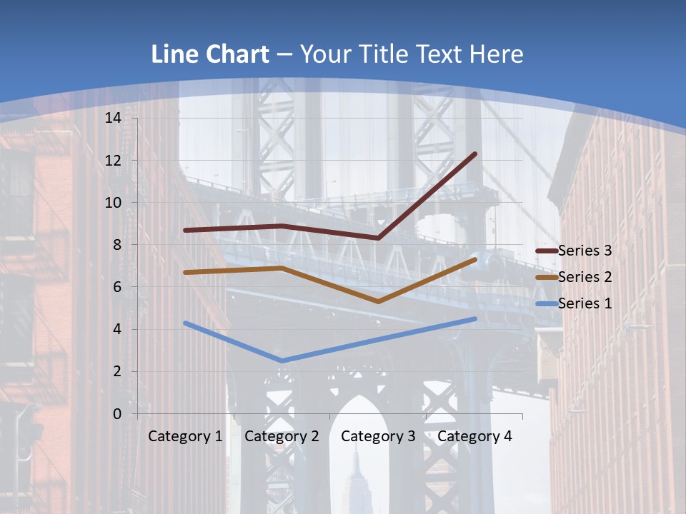 A City With A Bridge In The Background PowerPoint Template
