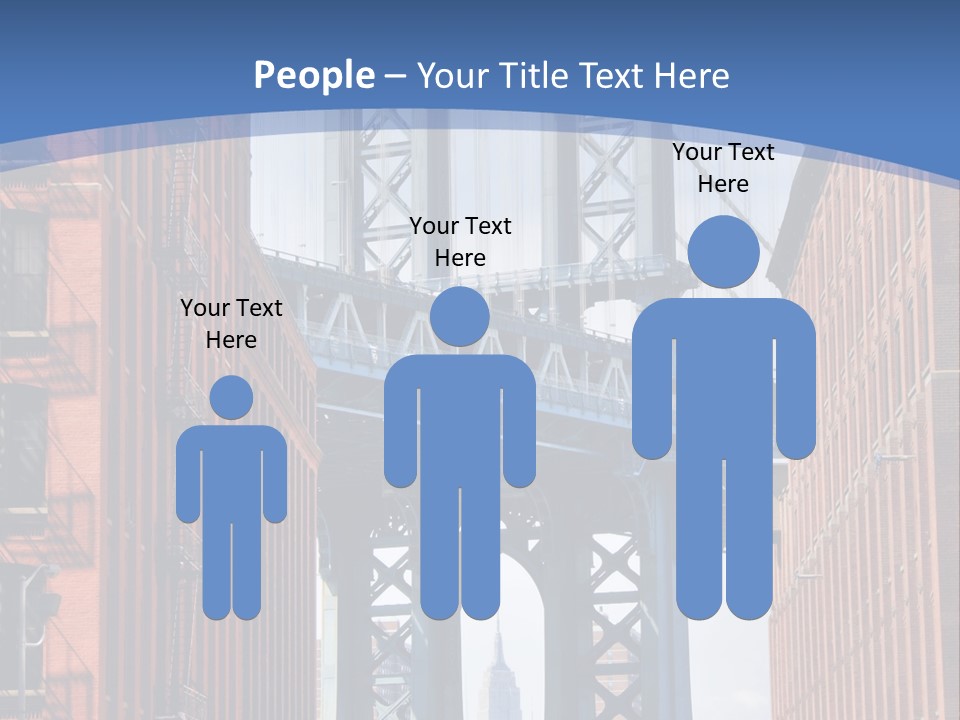 A City With A Bridge In The Background PowerPoint Template