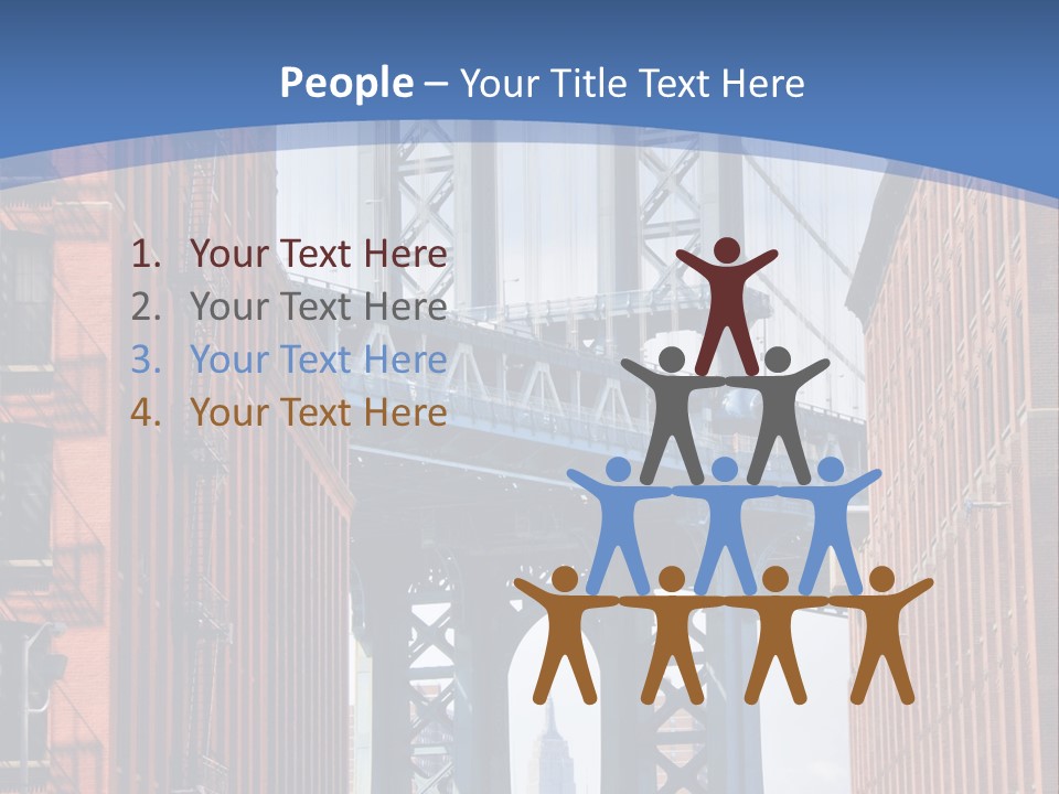 A City With A Bridge In The Background PowerPoint Template