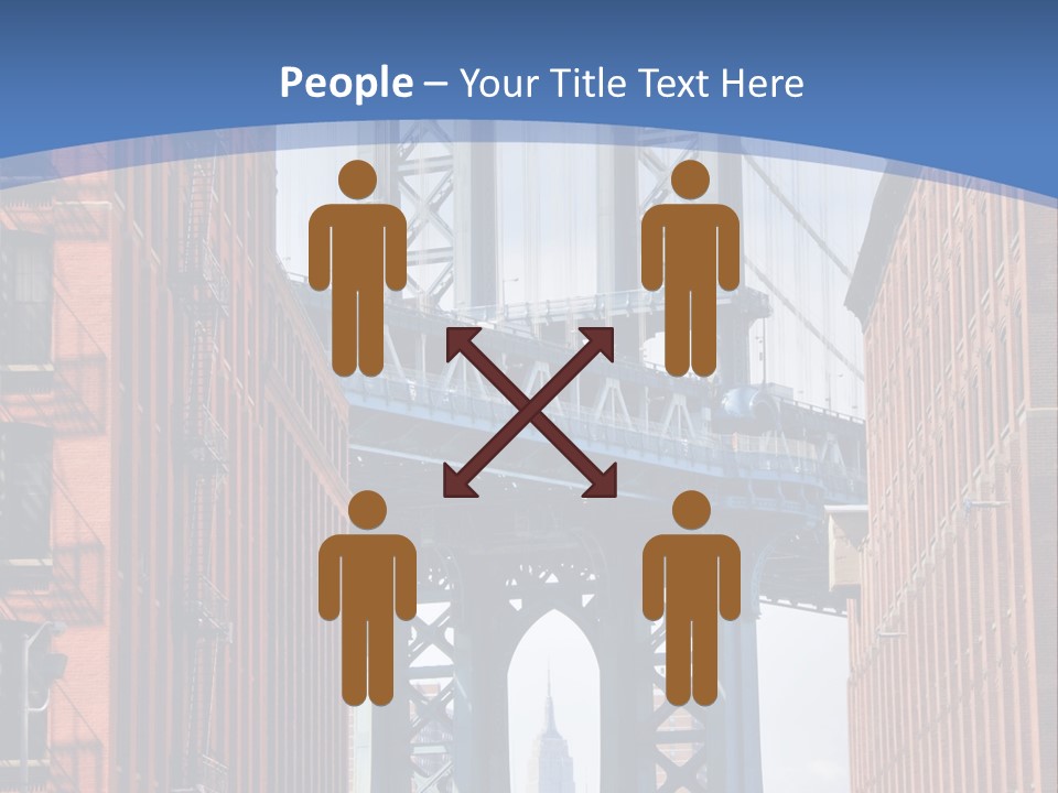 A City With A Bridge In The Background PowerPoint Template