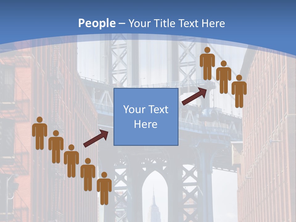 A City With A Bridge In The Background PowerPoint Template