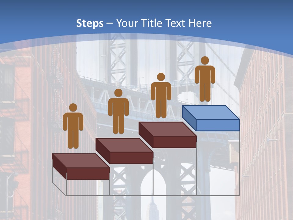 A City With A Bridge In The Background PowerPoint Template