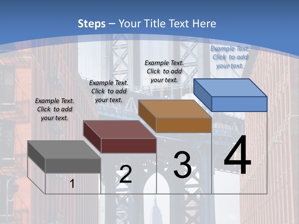A City With A Bridge In The Background PowerPoint Template
