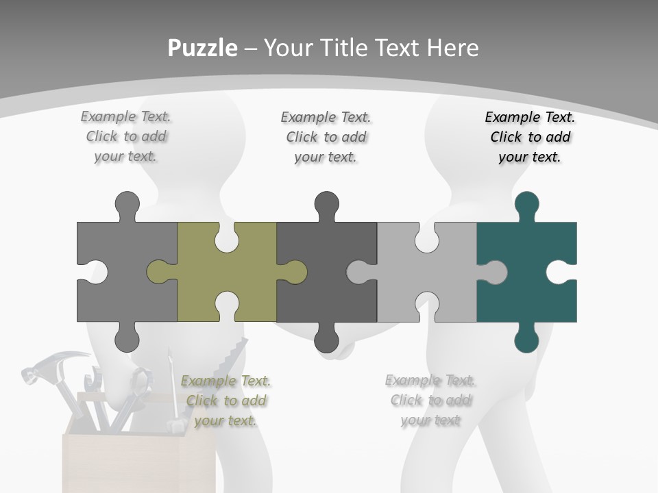 Two People Shaking Hands In Front Of A White Background PowerPoint Template