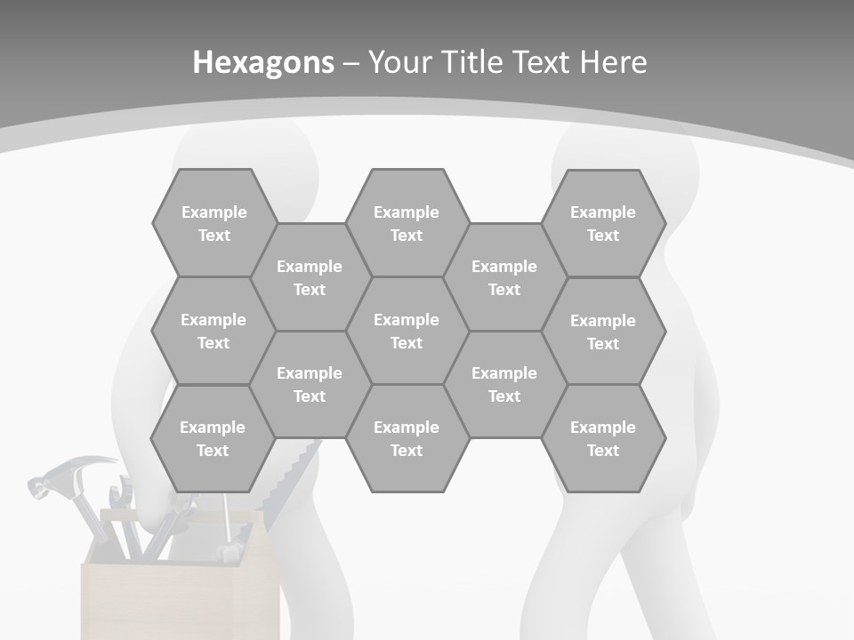 Two People Shaking Hands In Front Of A White Background PowerPoint Template