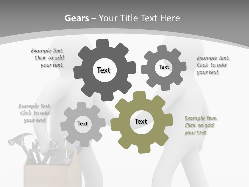 Two People Shaking Hands In Front Of A White Background PowerPoint Template