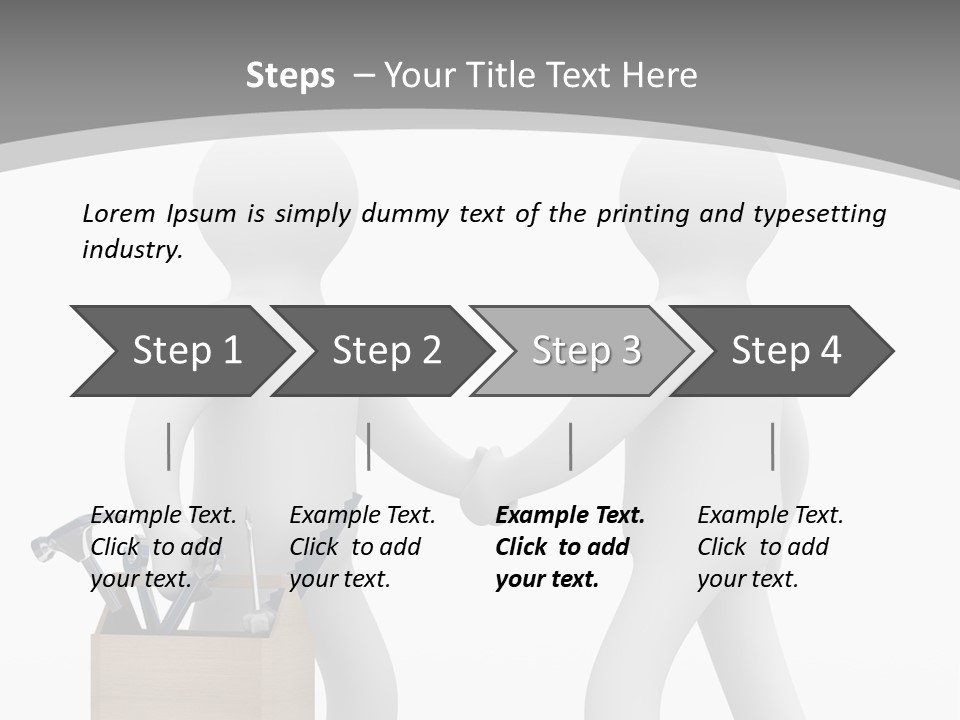 Two People Shaking Hands In Front Of A White Background PowerPoint Template