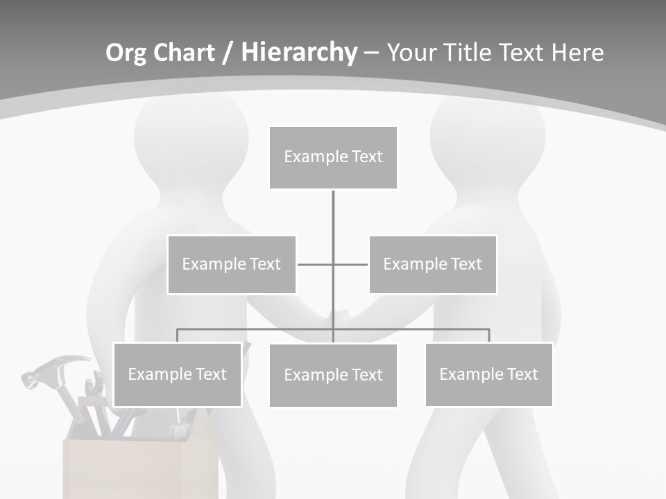 Two People Shaking Hands In Front Of A White Background PowerPoint Template