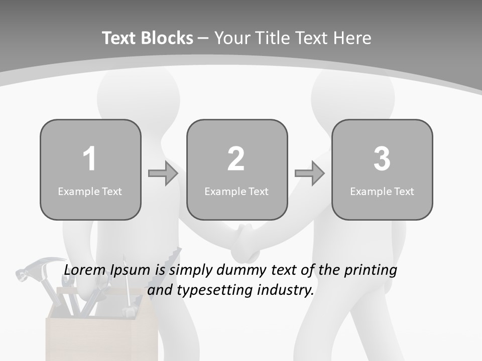 Two People Shaking Hands In Front Of A White Background PowerPoint Template