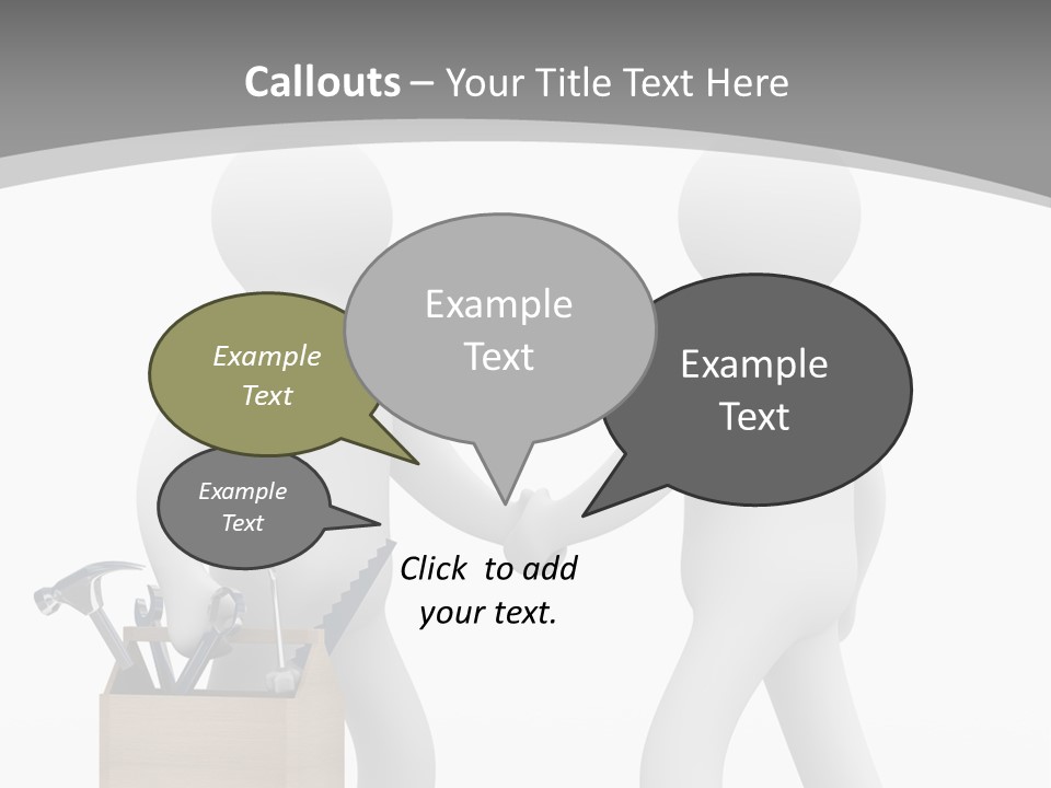 Two People Shaking Hands In Front Of A White Background PowerPoint Template