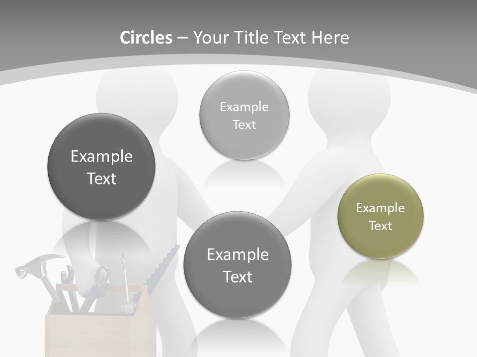 Two People Shaking Hands In Front Of A White Background PowerPoint Template