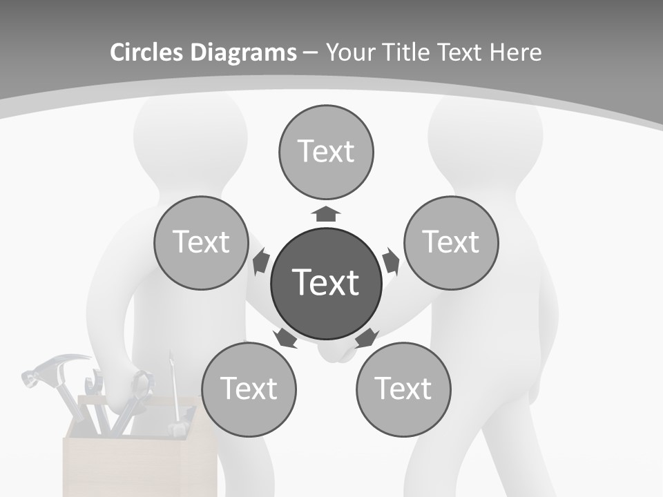 Two People Shaking Hands In Front Of A White Background PowerPoint Template