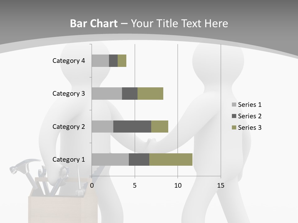 Two People Shaking Hands In Front Of A White Background PowerPoint Template