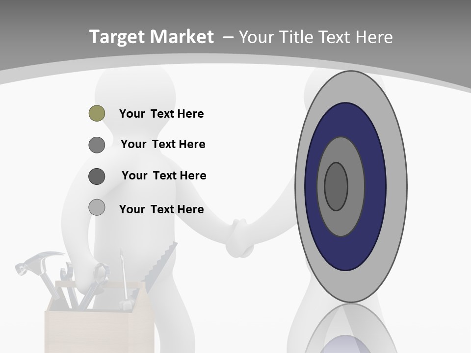 Two People Shaking Hands In Front Of A White Background PowerPoint Template