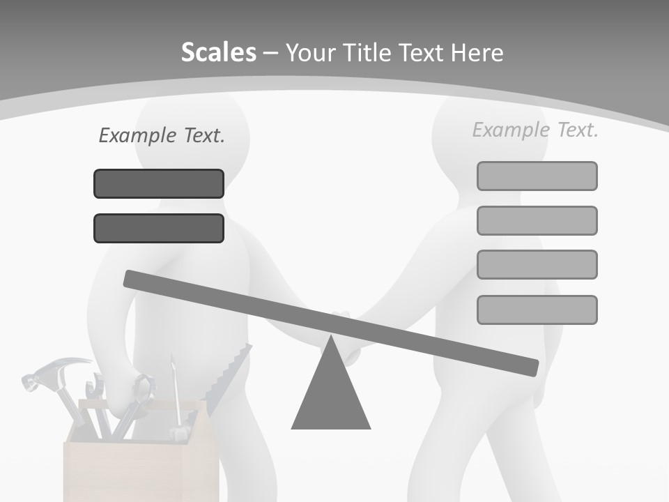 Two People Shaking Hands In Front Of A White Background PowerPoint Template