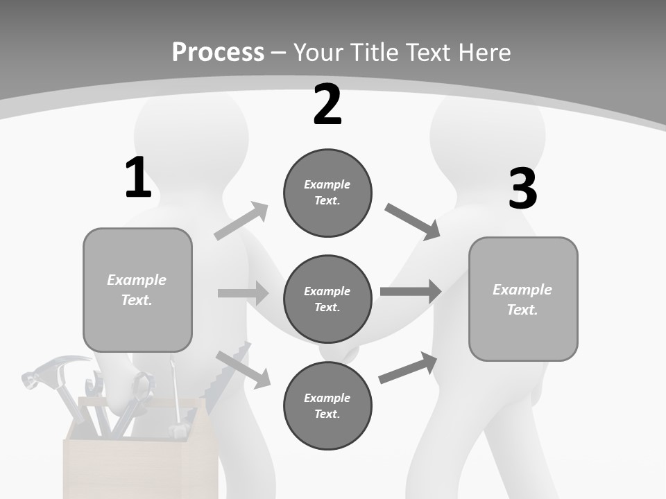 Two People Shaking Hands In Front Of A White Background PowerPoint Template