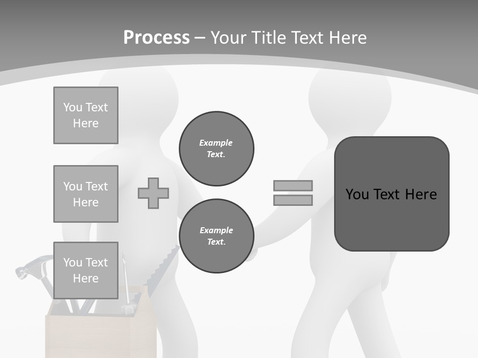 Two People Shaking Hands In Front Of A White Background PowerPoint Template