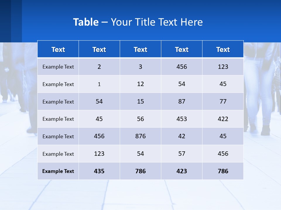 A Group Of People Walking Down A Sidewalk PowerPoint Template