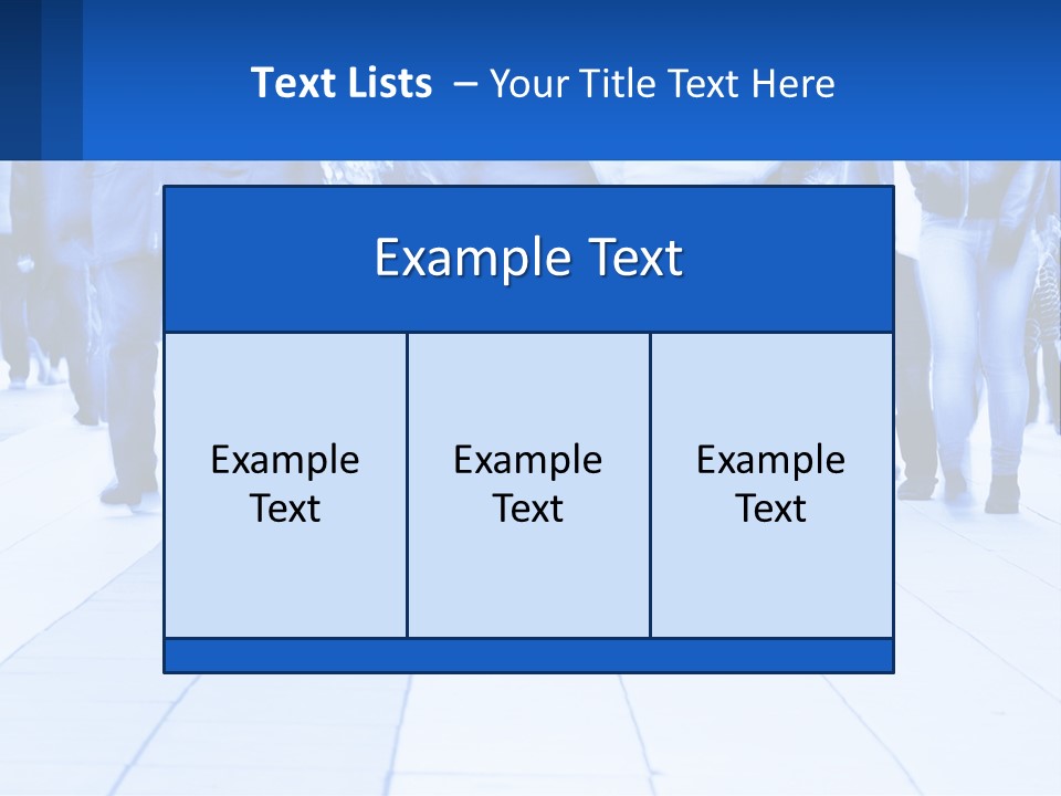 A Group Of People Walking Down A Sidewalk PowerPoint Template