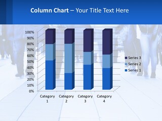 A Group Of People Walking Down A Sidewalk PowerPoint Template