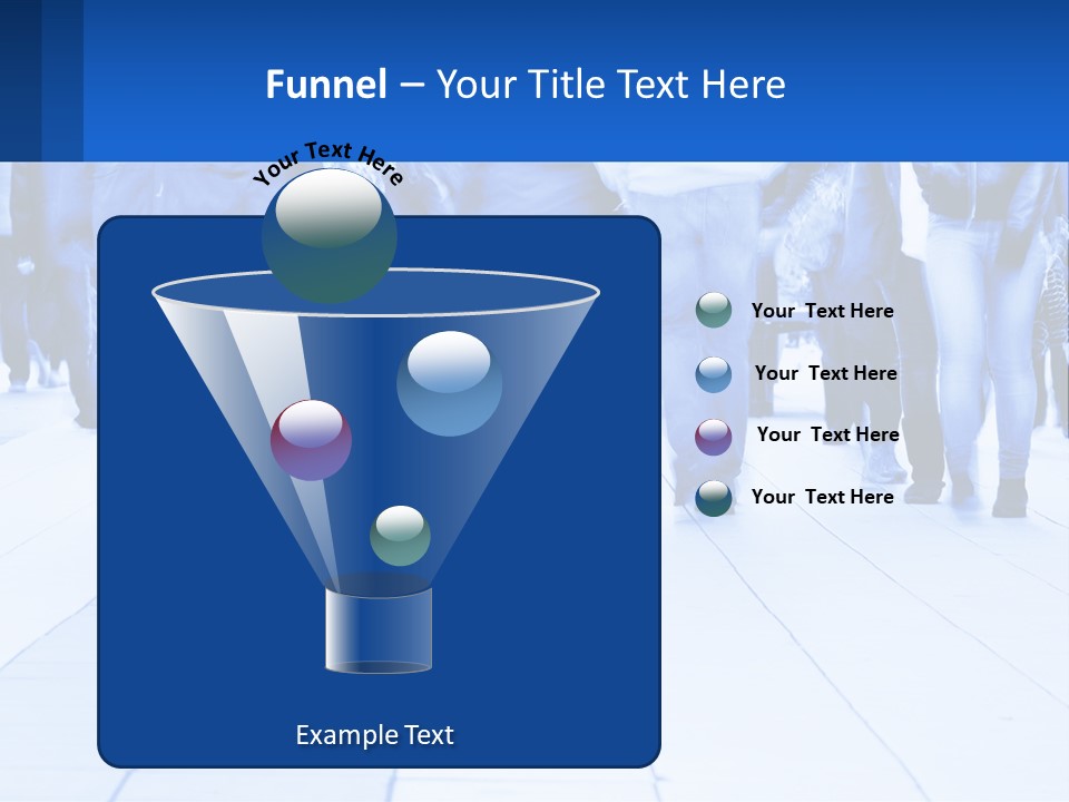 A Group Of People Walking Down A Sidewalk PowerPoint Template