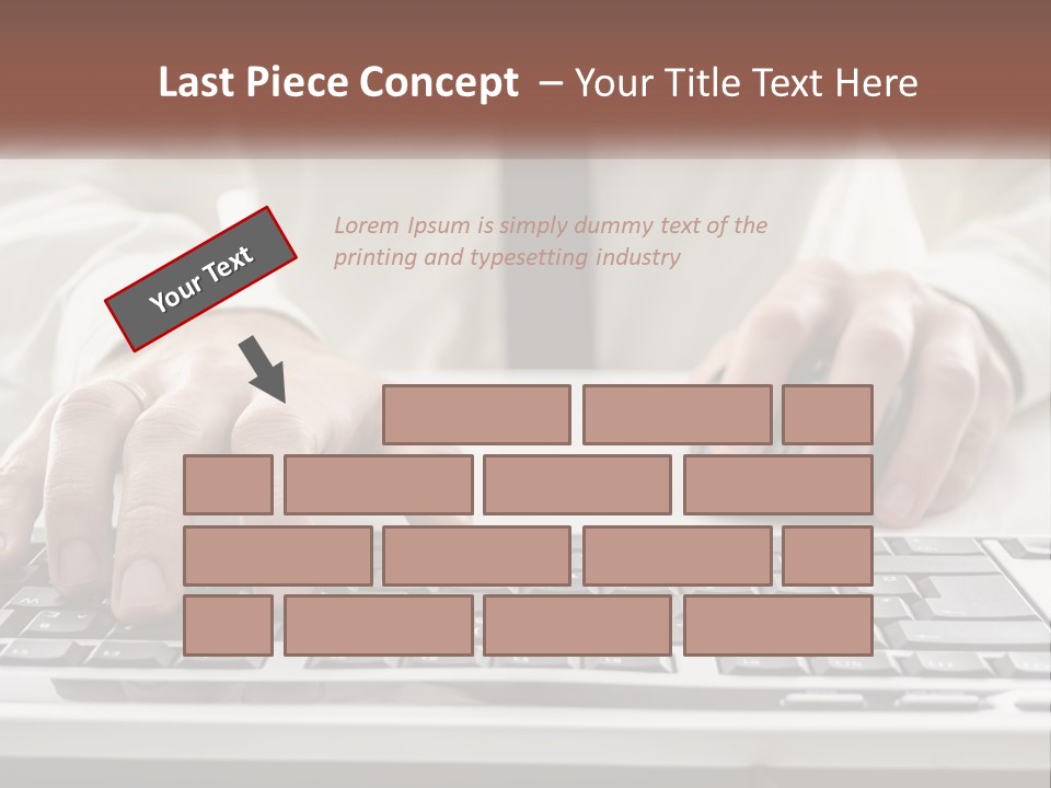 A Person Typing On A Computer Keyboard PowerPoint Template