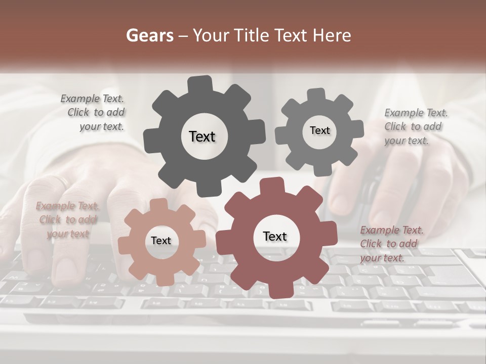 A Person Typing On A Computer Keyboard PowerPoint Template
