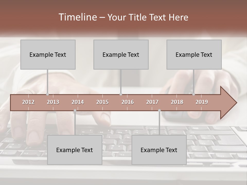 A Person Typing On A Computer Keyboard PowerPoint Template
