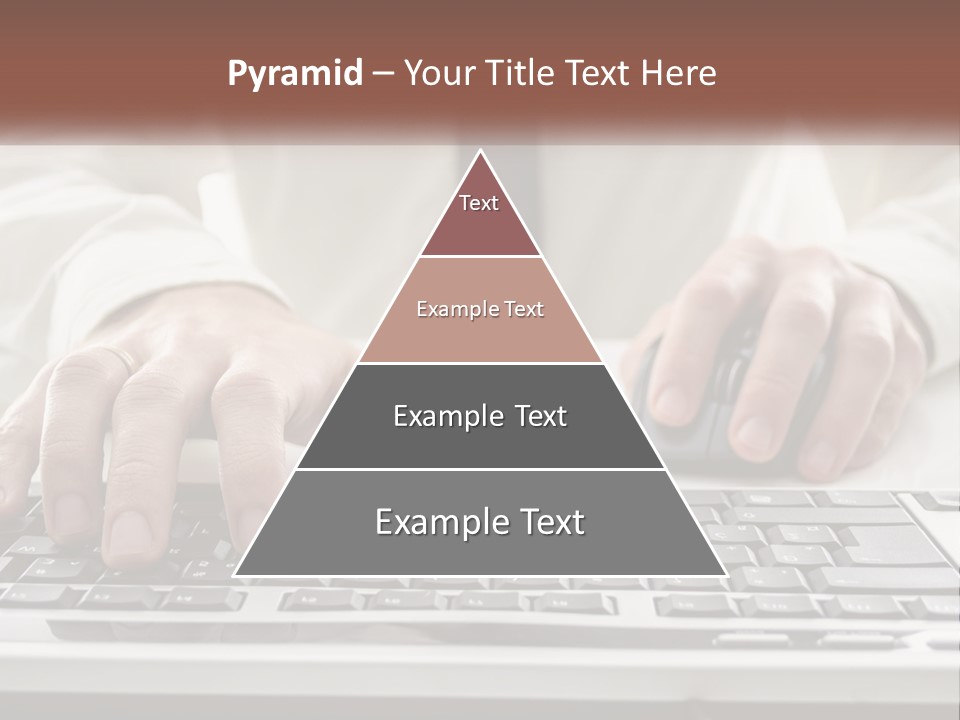 A Person Typing On A Computer Keyboard PowerPoint Template