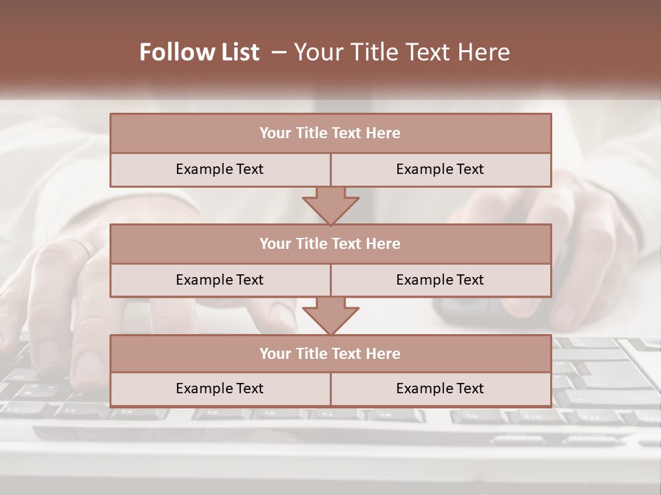 A Person Typing On A Computer Keyboard PowerPoint Template