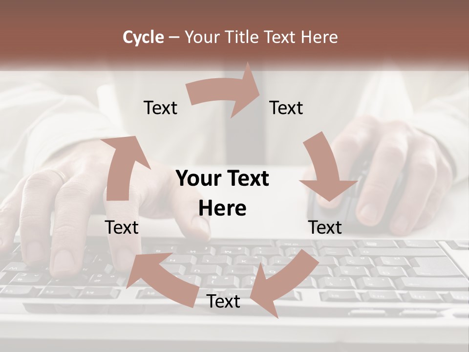 A Person Typing On A Computer Keyboard PowerPoint Template