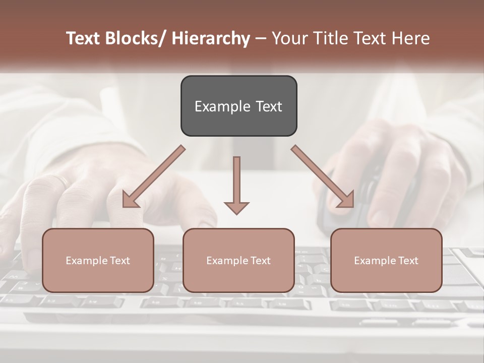 A Person Typing On A Computer Keyboard PowerPoint Template