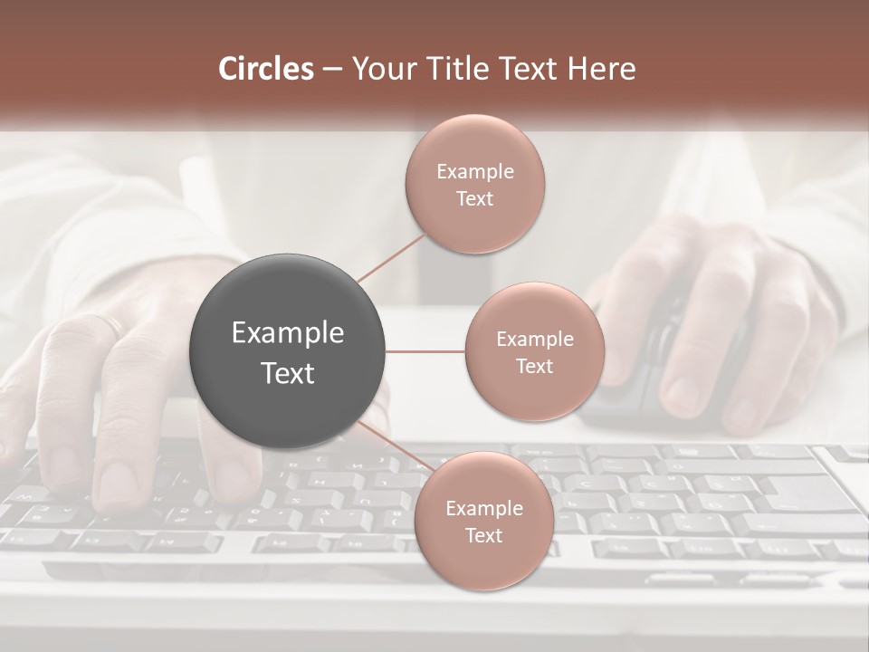 A Person Typing On A Computer Keyboard PowerPoint Template