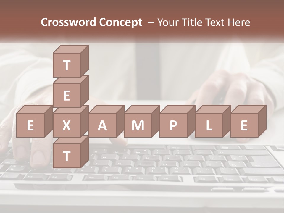 A Person Typing On A Computer Keyboard PowerPoint Template