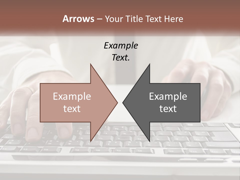 A Person Typing On A Computer Keyboard PowerPoint Template