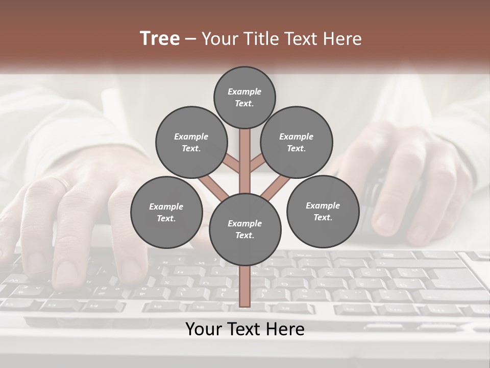A Person Typing On A Computer Keyboard PowerPoint Template