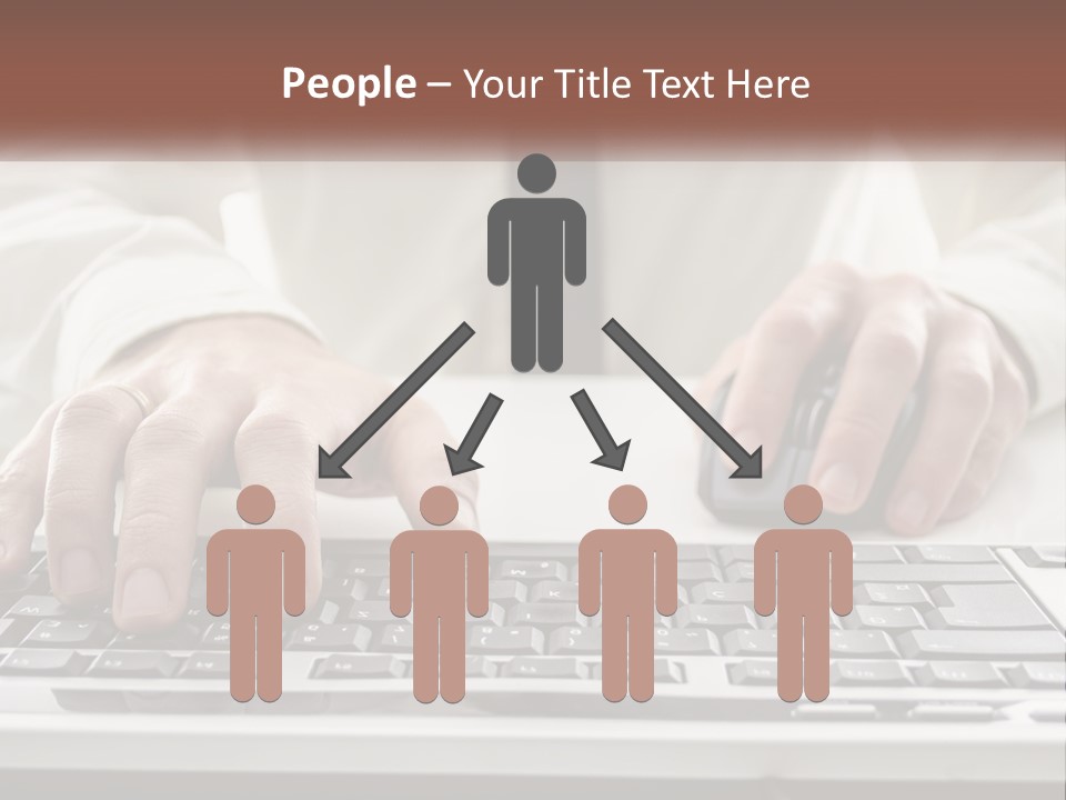 A Person Typing On A Computer Keyboard PowerPoint Template