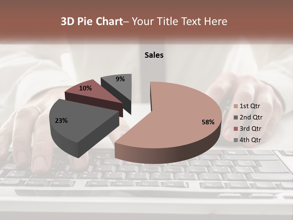 A Person Typing On A Computer Keyboard PowerPoint Template