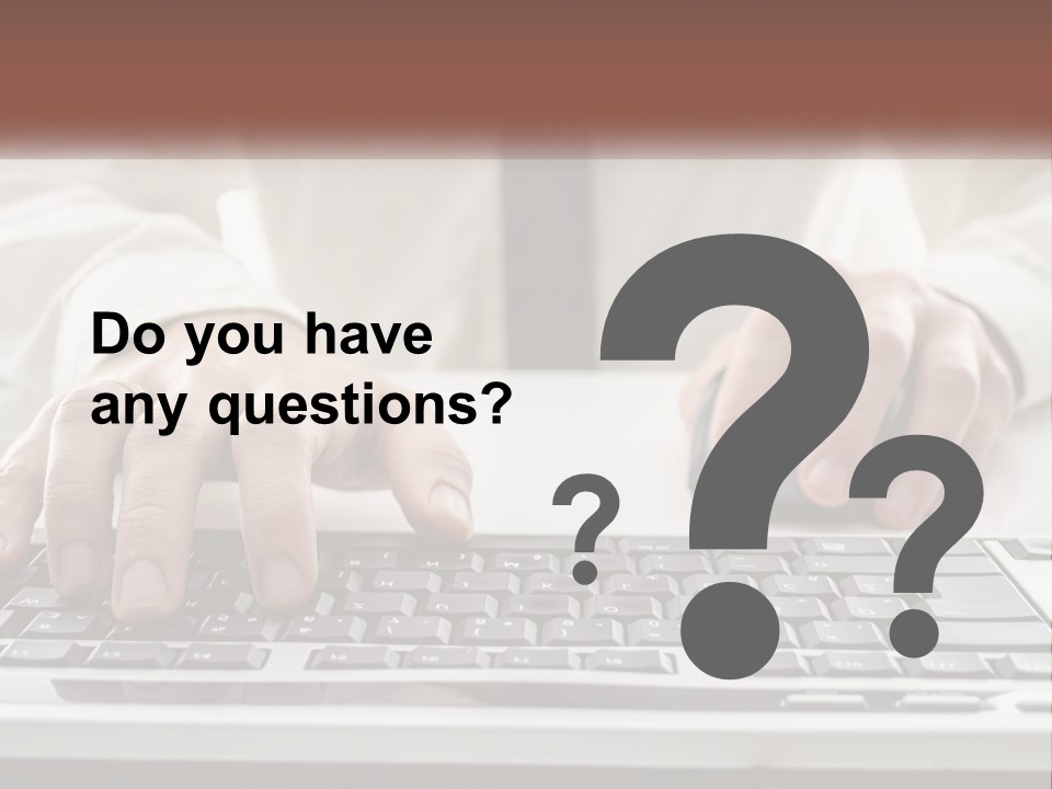 A Person Typing On A Computer Keyboard PowerPoint Template