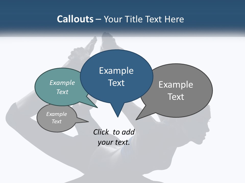 A Woman Is Doing A Yoga Pose With Her Hands In The Air PowerPoint Template