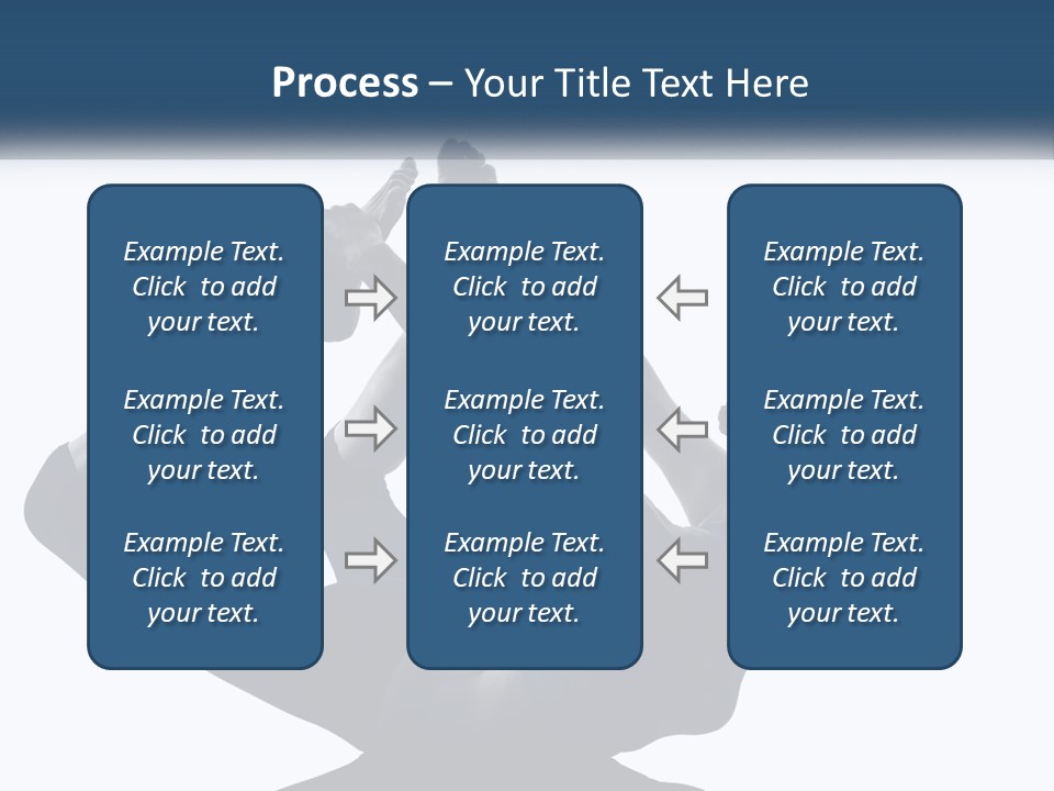 A Woman Is Doing A Yoga Pose With Her Hands In The Air PowerPoint Template