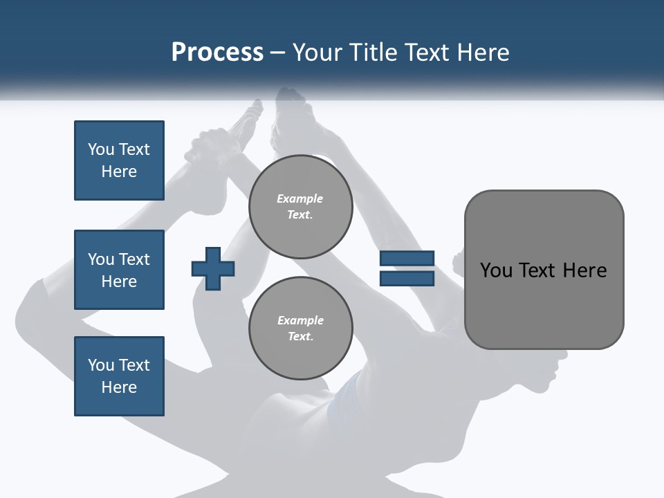A Woman Is Doing A Yoga Pose With Her Hands In The Air PowerPoint Template